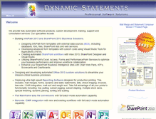 Tablet Screenshot of dynamicstatements.com